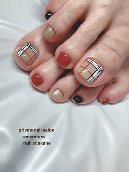 プライベート ネイルサロン マーマ(murmur)/チェックネイル