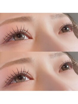 アイラッシュアンドネイルサロン カンカ(Kanka)/フラットラッシュ１２０本×LED