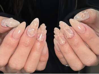 クレオ(Cleo)の写真/<名古屋>長さ出しで手元を美しく魅せる。爪が折れてしまった、全体的に長さが欲しい方に。1本から対応OK！