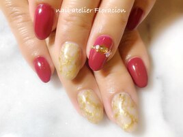 贅沢アートの褒められネイル2