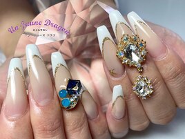 【ロングネイル】フレンチネイル