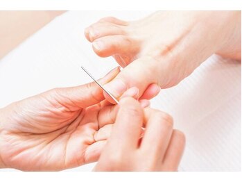 パラスパガーデン センダイ アングゥ(para spa GARDEN sendai ungu)/フットネイル流れ【4】美爪形成