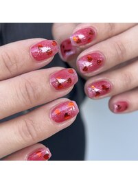 【ハートホロネイル】