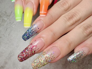 ベル 古川店(Belle)の写真/【自爪に負担が少ないチップ使用★】長さだしでどんなデザインも楽しめる！自爪にお悩みがある方にも◎