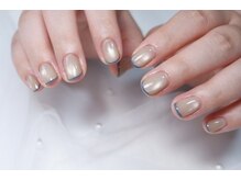 ネイルルームリラ 川崎(nailroom lilas)/マグネット＋スキニーフレンチ