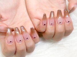 キラキラブラウングラデ