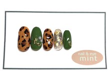 ネイルアンドアイ ミント(nail＆eye mint)/ヒョウ柄ネイル