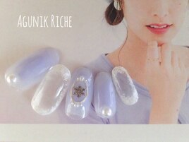 【雪ネイル】