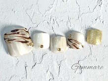 ジェンマーレ たまプラーザ店(Gemmare)/ゼブラ柄フットネイル☆