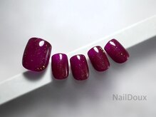 ネイル ドゥ 岡山駅前店(Nail Doux)/ボルドーフットネイル