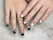 クリーク(CREEK)/白黒フレンチアシメ持ち込み