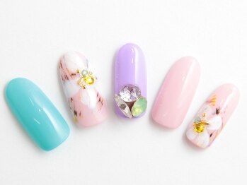 ミティーク 二子玉川店(Mythique)/【再来】デザインネイル￥13980