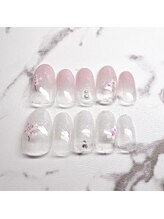 キューセブンネイルラウンジ 与野店(Q7 Nail Lounge)/3月シーズンコース　¥6000