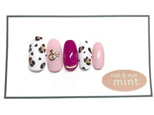 ネイルアンドアイ ミント(nail＆eye mint)/ヒョウ柄ネイル☆