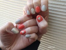 ケイアイエムネイル(KIM nail)/くすみオレンジ♪