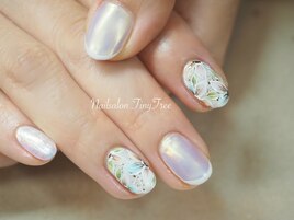 79 ボタニカルフラワーネイル