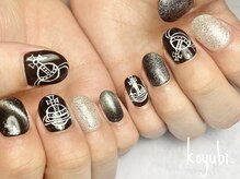 コユビ(koyubi.)/メンズネイルブラック