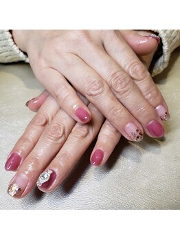 ウープスネイル 盛岡カワトク店(OopsNAIL)/ワンカラー/デザイン5本