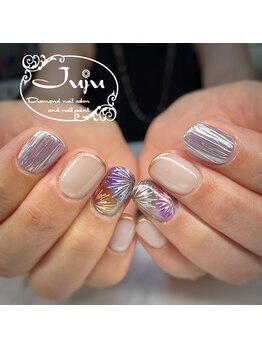 ジュジュ(Juju)/秋カラーの花火ネイル