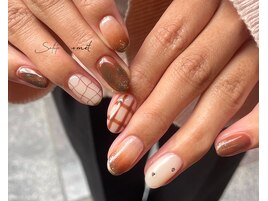 ～こっくり秋ネイル～