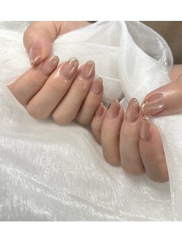 ネイルリュンヌ(nail lune)/淡～いマグニュアンス♪