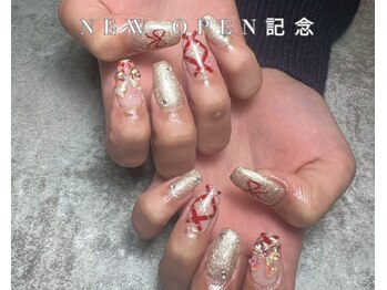 春ネイル グラデーション桜