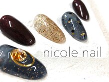 ニコルネイル(nicole nail)/H1063　Seethrough　dot　¥9000