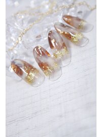 ブラウンマーブル＊GOLD