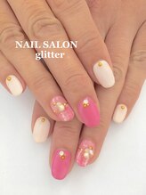 ネイルサロン グリッター(NAIL SALON glitter)/ピーコックネイル