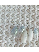 爪ソウシャイン(爪 SO SHINE)/雪ネイル★