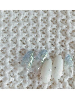 爪ソウシャイン(爪 SO SHINE)/雪ネイル★