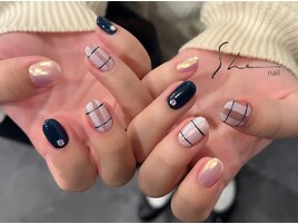 マグネットチェックネイル