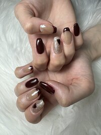 大人ハートネイル