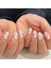 ハーティーネイル 自由が丘南口店(heartynail)/ニュアンスデザイン/ホワイト