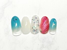 プチアート定額ネイル￥6980