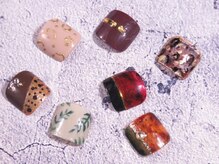 トランク ネイル(trunc nail)/フット親指アート
