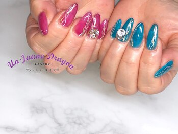 アン ジョーヌドラゴ/【自爪ネイル】アシンメトリー