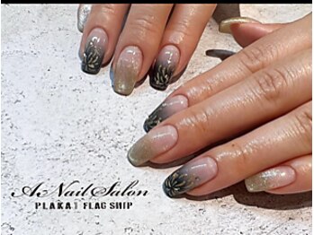 エーネイルサロン プラーカ本店(A-Nail Salon)/　花火グラデネイル