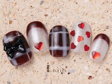 アイネイルズ 町田店(I nails)/ハートフレンチリボン10480円
