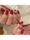 クリスマス★ハートネイル