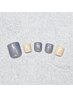 【自他店付替えオフ無料/パラジェル】定額フット(2色+ストーン2粒)￥6,180