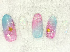 夏★リゾート★水面ネイル