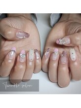 ティンクル サロン(Twinkle salon)/ピンク×ストーン華やか