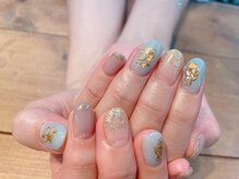 アトリエ ツメ(atelier TsuMe)/シェル/ミラー/秋ネイル/クリア