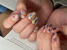 アース ネイルアンドアイラッシュ 甲府昭和店(HAIR & MAKE EARTH Nail&Eyelash)/持ち込みアート　￥12500