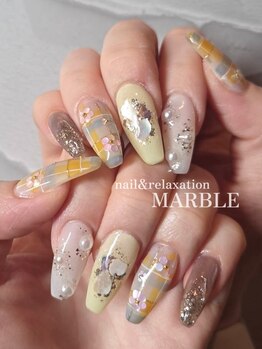 ネイルアンドリラクゼーション マーブル(MARBLE)/持ち込みネイル¥7,700