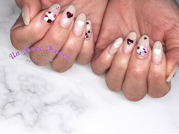 アン ジョーヌドラゴ/【自爪ネイル】ハートホロネイル