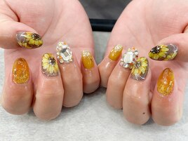 ひまわりネイル