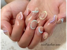 ソウ 難波店 nail salon Sou/ぷっくりnail
