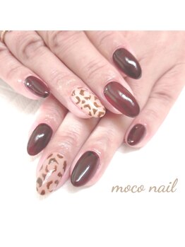 モコネイル(moco nail)/☆ワンカラー2本アート☆